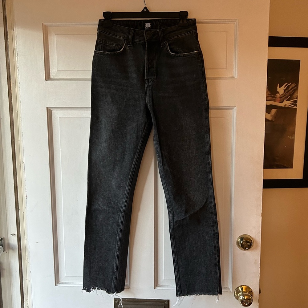 Urban outfitters black straight leg jeans